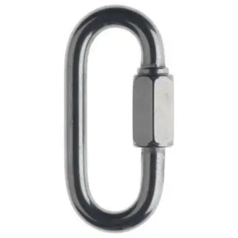 MAGLIA RAPIDA OVALE ZINCATA  ALTEZZA 50 mm - LARGHEZZA 25 mm - DIAMETRO SEZIONE 5 mm - VUOTO INTERNO 41 mm x 12 mm