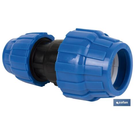 Suinga Pack 4 Polietilene 32mm per Tubi in polietilene 32 mm | Accessorio PE con Certificato Aenor | Irrigazione e Idraulica, nero