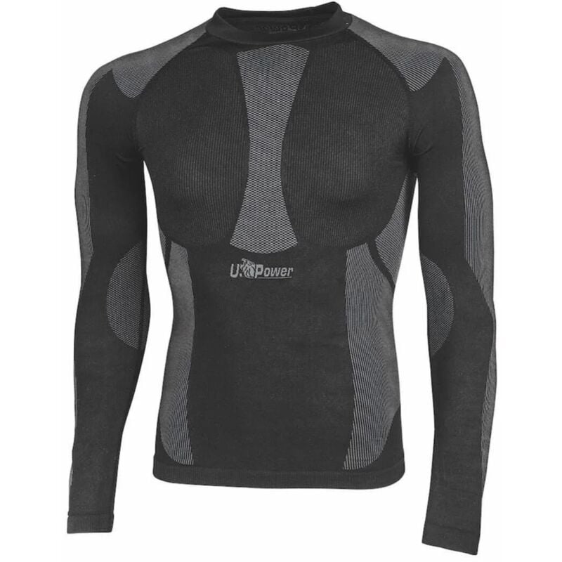 Maglia Intima Termica/Tecnica da Uomo UPower Curma Nero s-m
