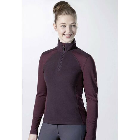 Maglietta da equitazione traspirante e altamente termoisolante a manica lunga modello Duo: XXL, blu scuro 6900