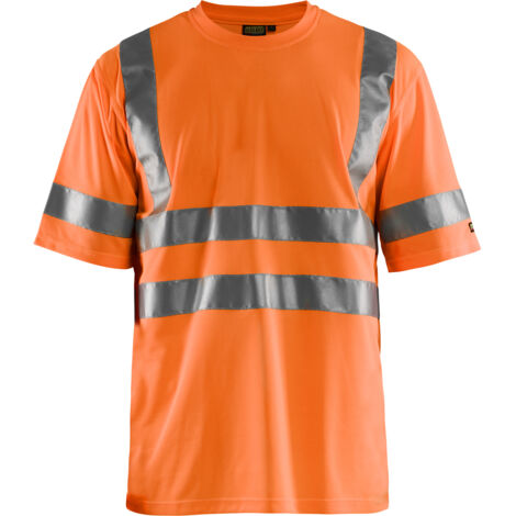 Maglietta da lavoro ad alta visibilità 3413 - Arancione fluorescente 4XL