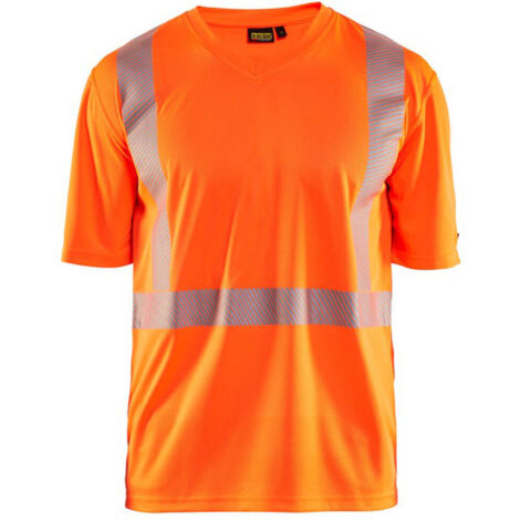 Maglietta da lavoro antiriflesso UV alta visibilità 3386 - Arancione fluorescente XS