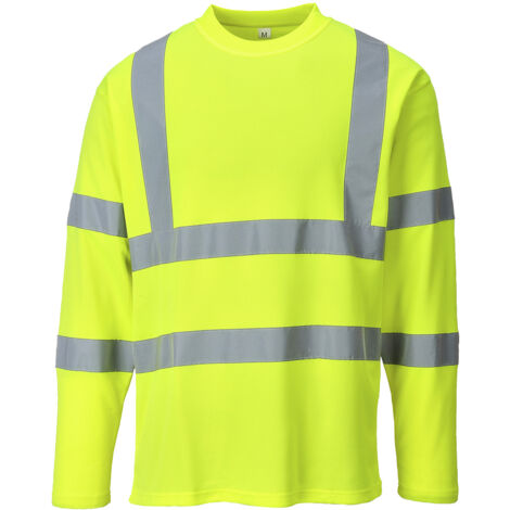 Maglietta Hi-vis a maniche lunghe Colore: Giallo Taglia XL - Portwest