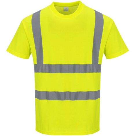 Maglietta Hi-vis Mc Cotone Comfort Colore: Giallo Taglia XXXL - Portwest