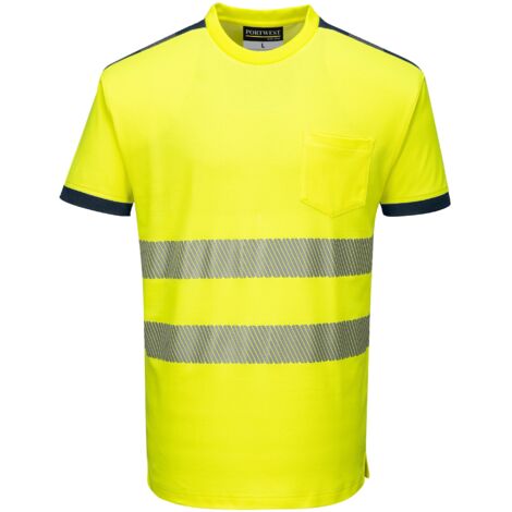 Maglietta Portwest VISION Hi-Vis Giallo / Nero XXL