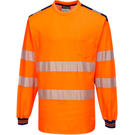 Maglietta Pw3 ad alta visibilità Ml Colore: Arancione/marine Taglia 4xl - Portwest