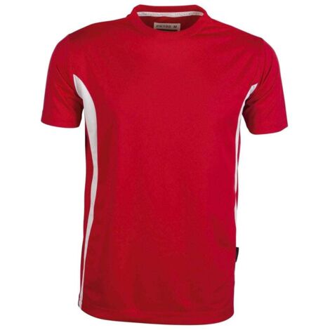 Maglietta sportiva Penduick traspirante Rosso / Bianco XXL