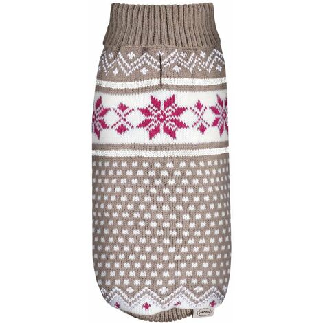 Maglioncino a collo alto modello Sestriere per cani: XS - rosso/azzurro