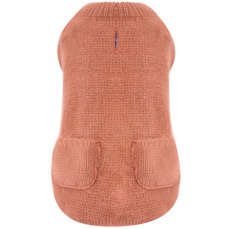 Maglioncino senza maniche modello Oslo Terra di Siena per cani: 45 cm