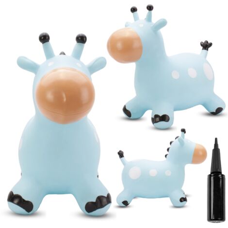 Maglione Giraffa Blu con Pompa per Bambini