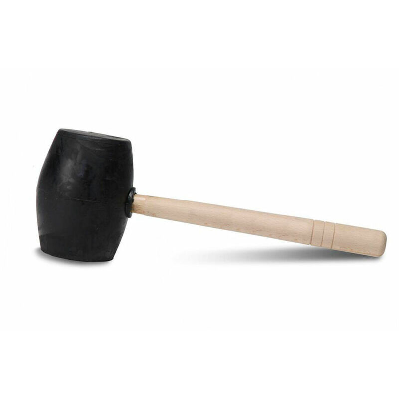 Mazzuola in gomma nera da 750 g. 65908 Rubi