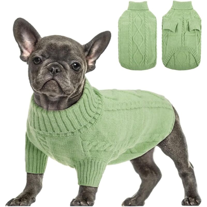 Maglione per cani di piccola taglia, Bulldog francese, caldo maglione per cani, maglione per Chihuahua, cappotto per bassotto, abbigliamento