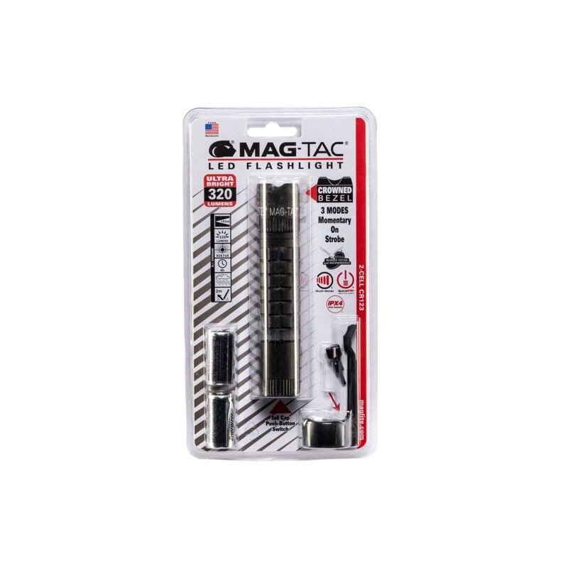 Maglite Mag-Tac crowned bezel Taschenlampe