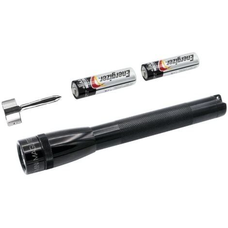 Maglite SP32016- Linterna LED Mini, 2 Pilas AAA, 12.5 cm, color negro