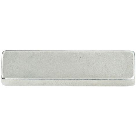 Magnet 40 x 10 x 5 mm, N35, 2 Stück Schrauben & Dübel