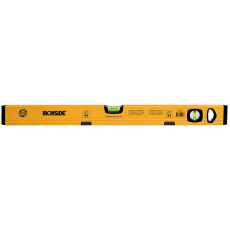 Magnet Alu-Wasserwaage 100cm, 2 Libellen, gelb beschichtet