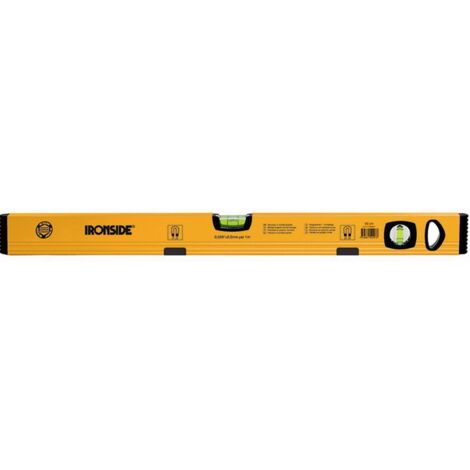 Magnet Alu-Wasserwaage 60cm, 2 Libellen, gelb beschichtet