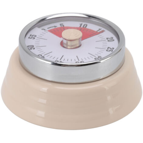 Magnet Circular Timer 60 Minute Visual Countdown Timer for Teachers Classroom Kids Homework Reading Adults Cooking Office Gym Beige