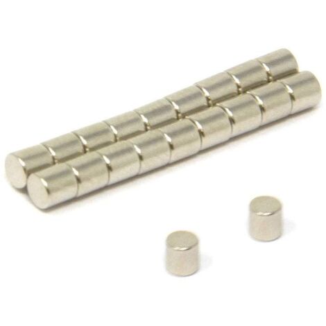 MAGNET Expert F413-20 - Magneti circolari al neodimio, 3 x 3 mm, per modellismo o bricolage, Confezione da 20
