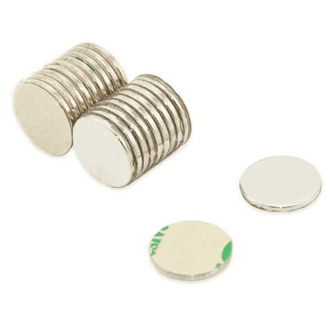 Magnet Expert Ltd - Confezione da 20 dischetti magnetici autoadesivi 10 x 1 mm, 0,45 kg