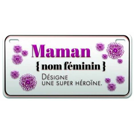 Magnet Maman Nom féminin... en Métal