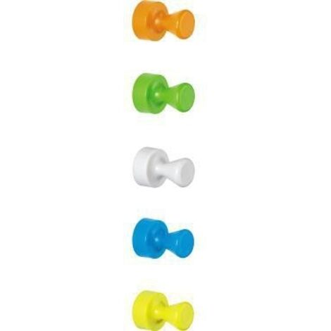 Magnet Neodym 12 x 16 mm (D. x H) 1,5kg Neodym/Kunststoff farbig sortiert 10 St./Pack.