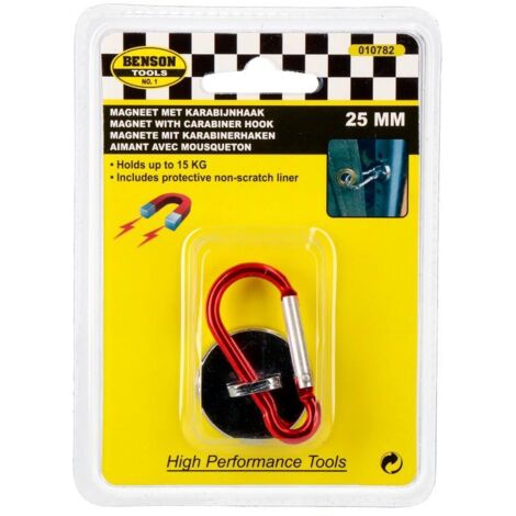 Magnete con moschettone 25mm