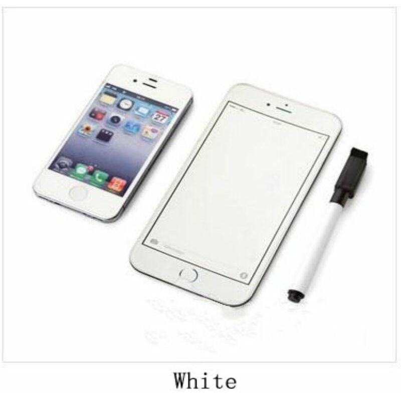 Magnete Iphone 6 Plus da frigo con sfondo bianco scrivibile con penna e cancelletto Colore - Bianco