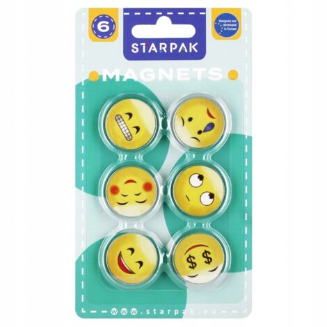 MAGNETE KOL MIX EMOT 33MM OP6PCS P