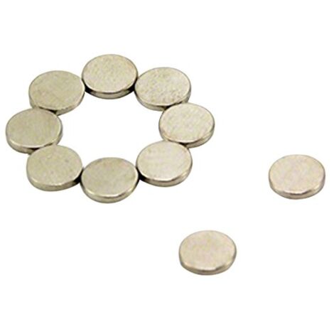 Magnete Neodimio N42 Diametricamente Magnetizzato Per Arti, Mestieri, Produzione Di Modelli, Fai -Da -Te, Hobby, Ufficio E Casa - 6mm Dia x 1mm Di Spessore - Pacchetto Di 100