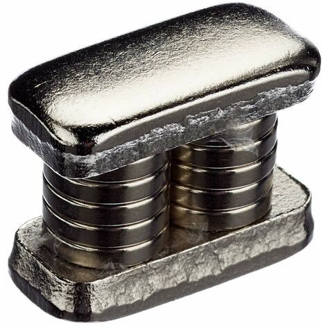 Magnete Neodimio Per Arti, Mestieri, Fissaggi Di Mobili, Fai -Da -Te, Hobby E Scienze - 10mm Dia x 2mm Di Spessore x 3mm C/Lavello - 1,2kg Di Tiro - Pacchetto Di 10