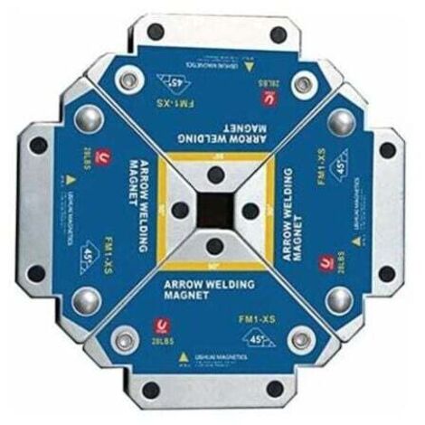 Magnete per saldatura, 4 pezzi Magnete per saldatura Forza di tenuta 12,5 kg Supporto per posizionatore magnetico per saldatura 45° 90° 135° Strumenti di localizzazione ausiliari multi-angolo - FM1-XS