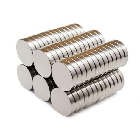 Magneti al neodimio 50 pezzi, 10 × 2 mm, magneti premium, ideali per frigoriferi, lavagne interattive e superfici magnetiche.