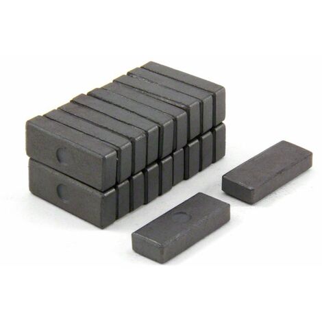 Magneti Ferrite Y10 Per Arti, Mestieri, Produzione Di Modelli, Fai -Da -Te E Hobby - 25mm x 10mm x 5,1mm Di Spessore - 0,41kg Di Tiro - Pacco Di 20