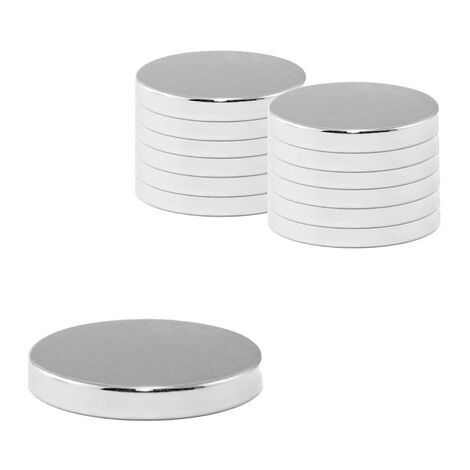 Magneti in neodimio, 10 pezzi. Magneti ceramici rotondi.