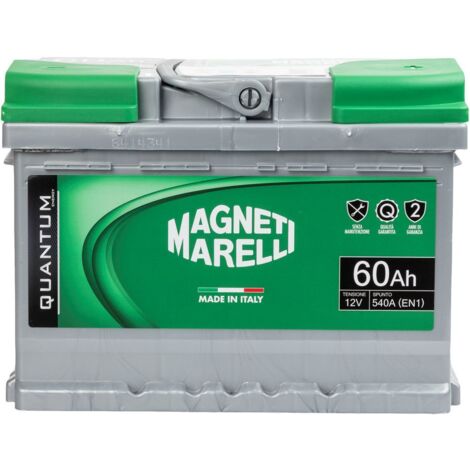 Magneti Marelli Batteria Auto Quantum 60Ah 12V 540A - Pronta all'uso