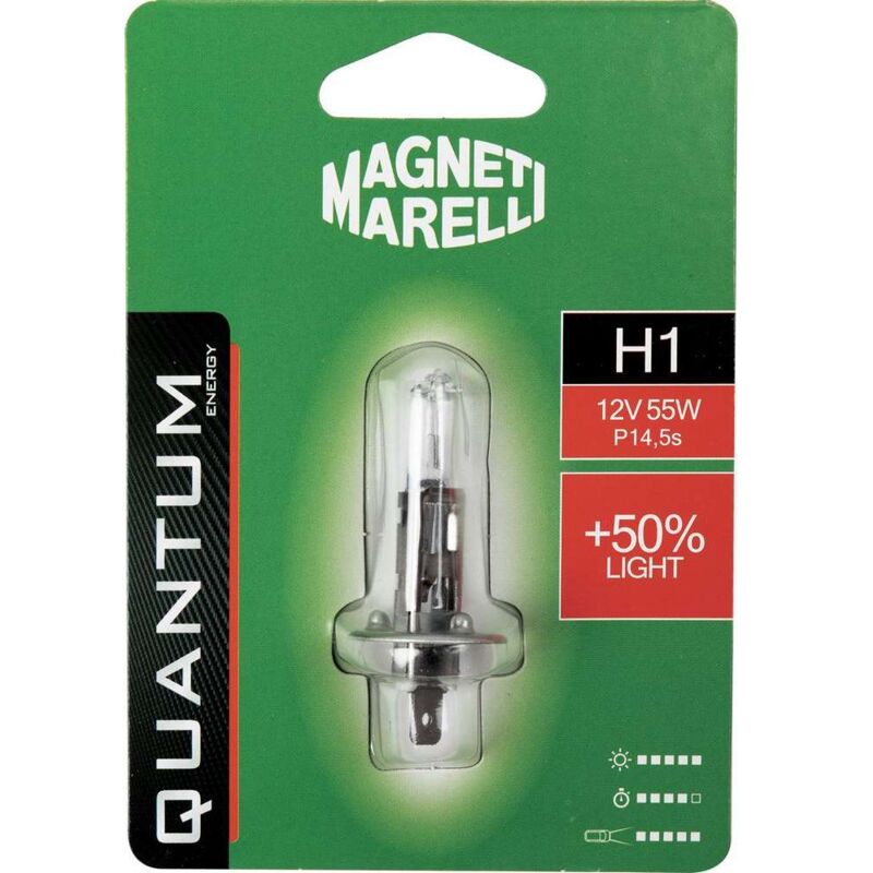 Image of Cfadda - Magneti Marelli H1 lampadina singola auto +50% light 12V 55W attacco P14,5s