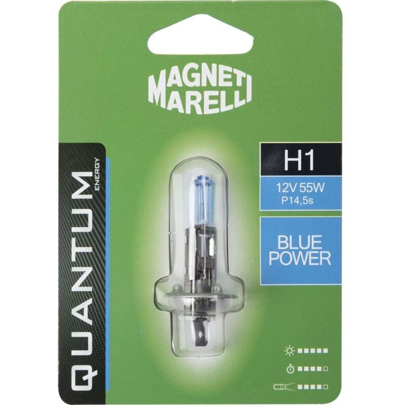 Image of Magneti Marelli H1 lampadina singola auto blue power 12V 55W attacco P14,5s