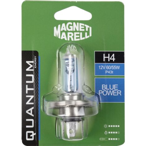 Magneti Marelli H4 lampadina singola auto blue power 12V 60/55W attacco P43t