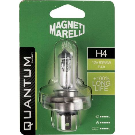 Magneti Marelli H4 lampadina singola auto long life 12V 60/55W attacco P43t
