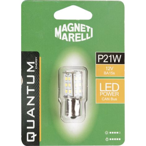 Magneti Marelli P21W lampadina singola per auto LED 33SMD 12V attacco BA15s