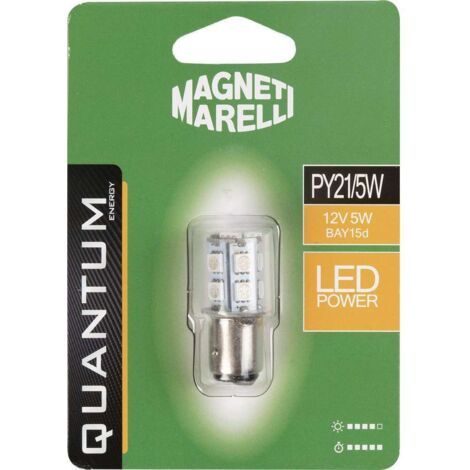 Magneti Marelli PY21/5W lampadina auto singola LED SMD 12V/5W attacco BAY15d