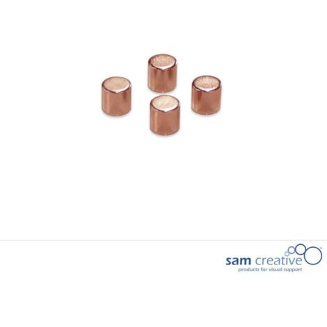Magneti metallici 10mm Cilindro bronzo (4pz)