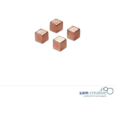 Magneti metallici 10mm Cube bronzo (4pz)