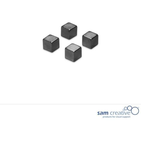 Magneti metallici 10mm Cubo nero (4pz)