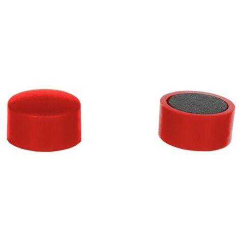 Magneti per lavagne bianche 10 mm - Rosso - 10 pezzi