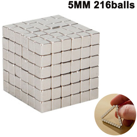mybrand Sky Magnets 5 mm Magnetic Balls Cube Fidget Gadget Toys Rare Earth Magnet Office Desk Toy Games Magnet Toys Multicolor Beads Stress Relief Toys for Adults 
