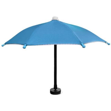 Magnetic Cell Phone Umbrella, Adjustable Foldable Beach Umbrella for Outdoors (Sky Blue)