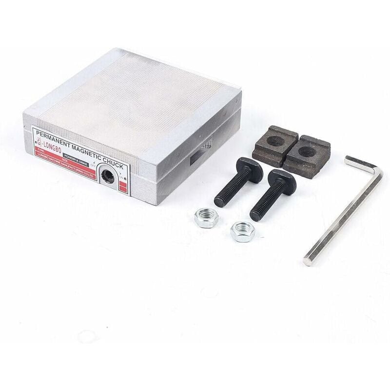 Magnetic Chuck Plaque de tension magnétique 150 x 150 mm Mandrin magnétique permanent pour ponceuse