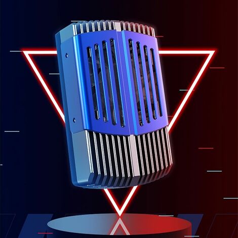 Magnetic Cooler Refrigerador para Teléfonos Movil, Magnético Enfriador Teléfono Móvil De Enfriamiento Rápido del Teléfono Móvil, Radiador para iPhone, Juegos, Tiktok Transmisión en Vivo-azul